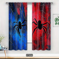 2pcs Red and Blue Spider curtain