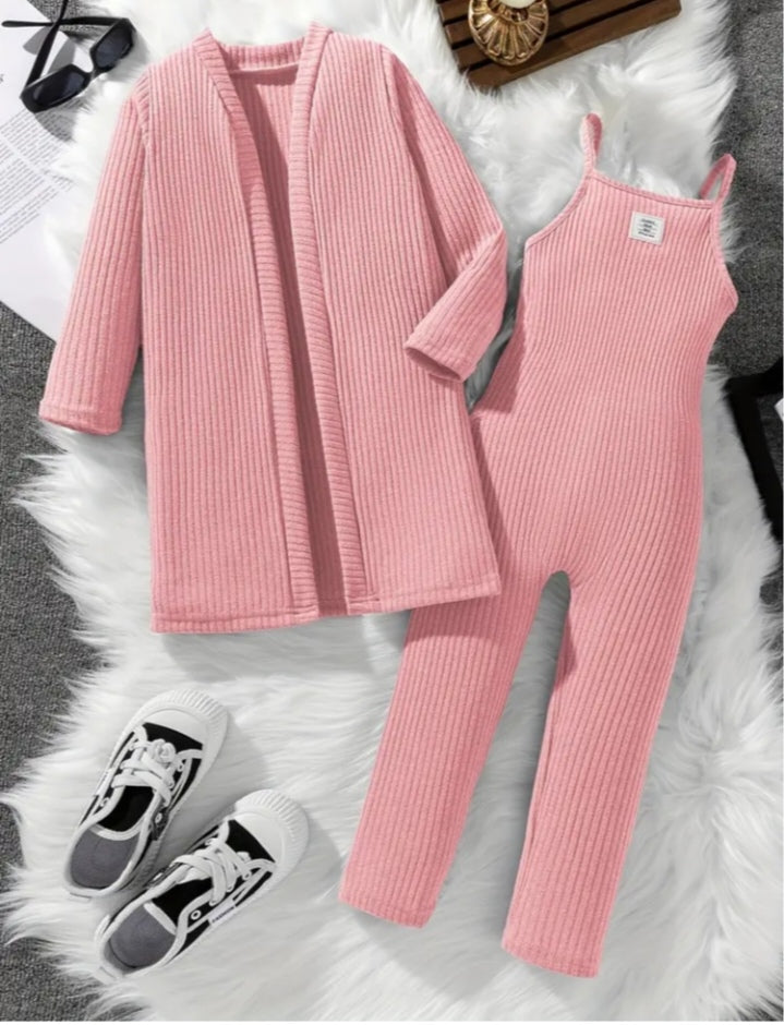 Jumpsuit and Long cardigan